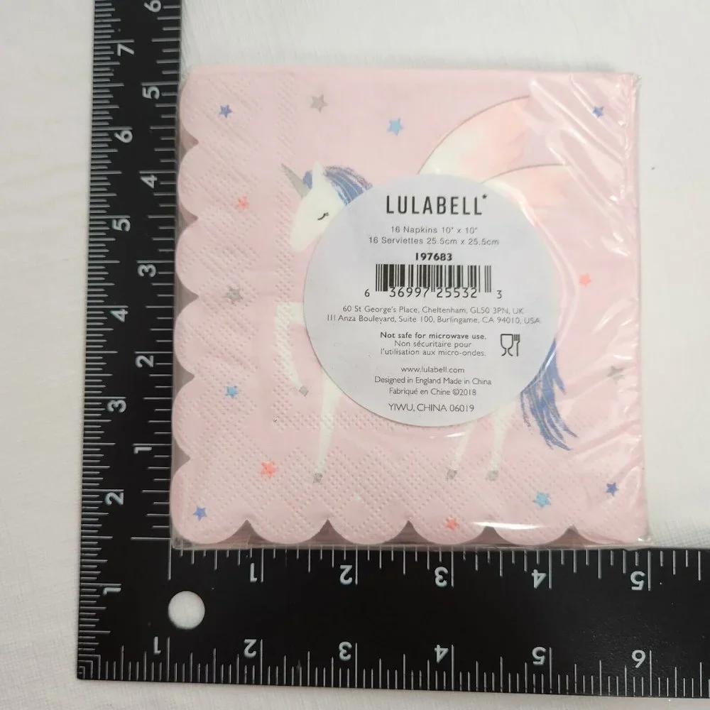 Unicorn Party Napkins Princess Party Birthday Pink Purple
